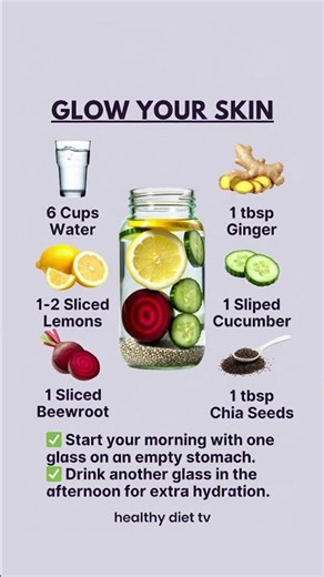 Top 3 DETOX Drinks for NATURAL GLOW and Weight Loss