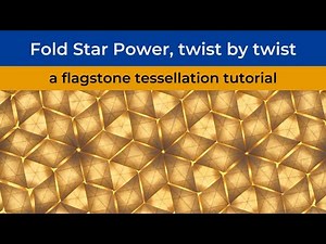 Fold Star Power, an almost-flagstone hexagon + rhombus + triangle pattern