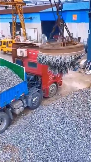 Giant Magnet Loading Scrap Iron ⚡🧲