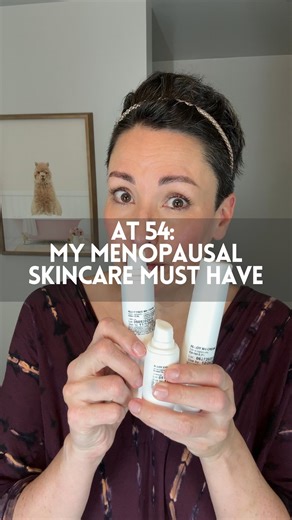 Jen Polt -over 50• beauty, style & midlife confidence on Instagram: "At 54–one of my menopausal skincare must haves #alloypartner #ad I have sworn by this ever since I started using it last year and I posted my first before and after video after 30 days of use. Just using the M4 cream once a day improved the tone and the overall elasticity of my skin, and I have since added the eye cream and the day serum to my daily routine at 54. We lose about 30% of our dermal collagen during the first few ye