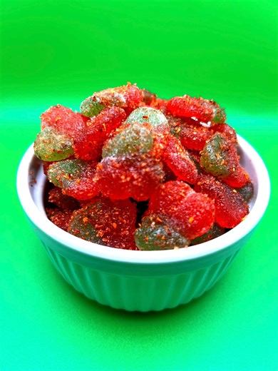 Chamoy Cherry Gummies: Sweet, Tangy & Spicy Chili Candy - Etsy