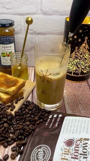 Fig & Honey Latte 🍯☕ Cozy Coffee Moment