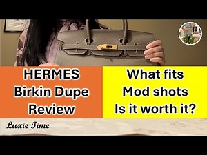 Hermes Birkin 30 Dupe Review from Tiger Lyly
