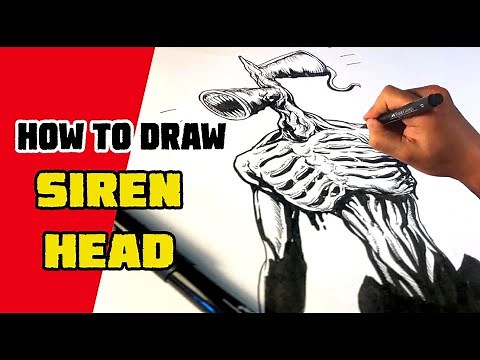 How to Draw Siren Head - Easy Things to Draw