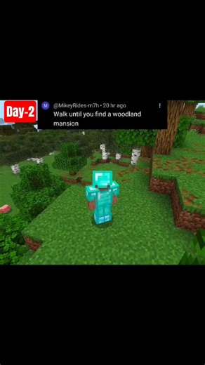 “I CAN’T STOP Until I Find a Woodland Mansion 😱💀 | Minecraft Adventure Short”#minecraft #viralshort