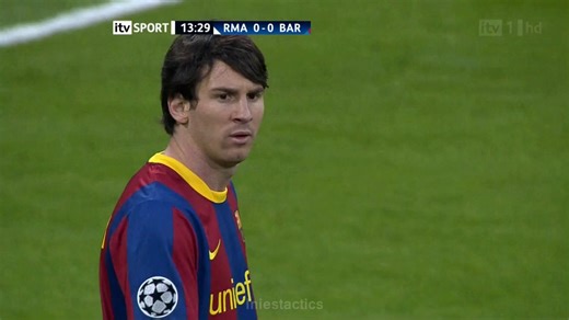 Messi scored well-executed goals vs Real Madrid, but the reality to those that observed is this was a cagey match where Madrid had the advantage and would have likely progressed.Mourinho's tactic was specifically to plug the "hole" between defense and midfield with Pepe to neutralize Messi's influence - which had tremendous success.Of course, Barcelona players were given specific instructions to try to get Pepe sent off - and Dani Alves - benefitting from suspect refereeing did just that.This co