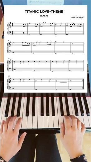 My Heart Will Go On - Titanic (Klavier-Tutorial) 🎹 #Shorts
