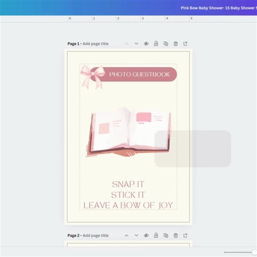 Baby in Bloom Shower Bundle, Watercolor Pink Bow & Wildflower Theme, Editable Invitation, Games and Signs for Baby Girl - Etsy