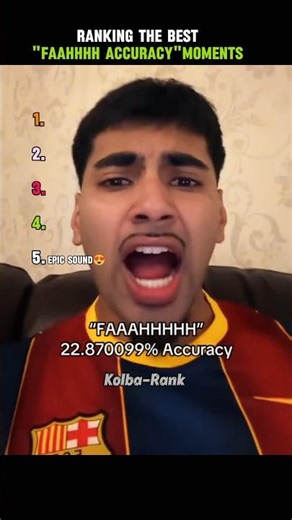 Ranking The Best Faahhhh Accuracy Moments #shorts