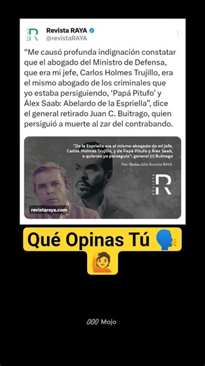 Trabajo Con Delincuentes. Abelardo De La Espriella. No Puedo Tapar Todo Su Pasado