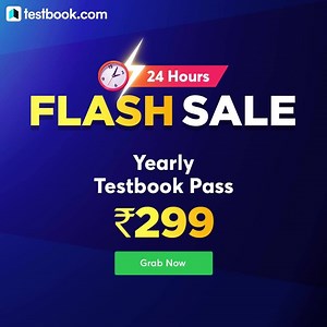 79 reactions | ⚡Flash Sale!!⚡ Testbook Yearly Pass in just ₹299 One Pass for Complete Govt. Exam Preparation.  What you get? ✅100+ Courses ✅5500+ Mock Tests ✅500+ PDFs & Study Notes ✅500+ Video Tips & Tricks and much more..... What are you waiting for? Make the most of this Limited Period offer Get the Pass Now!!⚡️ | Testbook.com | Facebook