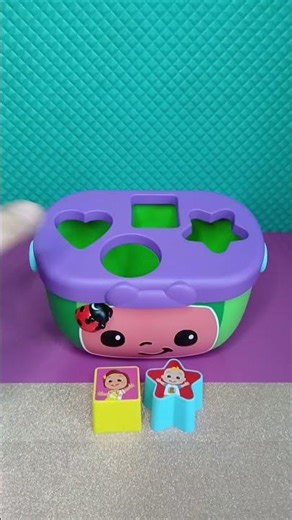 Very fun Sorting CoComelon Shape sorter Basket