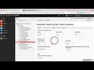 TYPO3 CMS 8.7 für Redakteure - Teil 32: Inhaltselement Tabelle