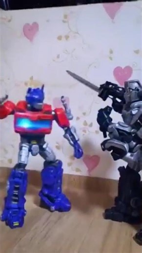 (클레이 작품)트랜스포머 ONE-우주 전쟁으로 싸우는 옵티머스 프라임 VS 메가트론