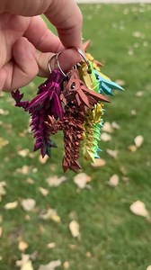 3D Printed Crystal Dragon Keychain - Tadling Dragon - Etsy