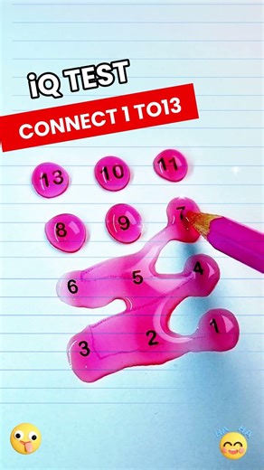 Hãy nối số thứ tự từ 1 đến 13 #maths #games #writing #art #line #drawing