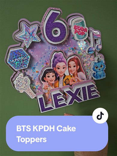 BTS KPOP Demon Hunters Cake Topper Creation