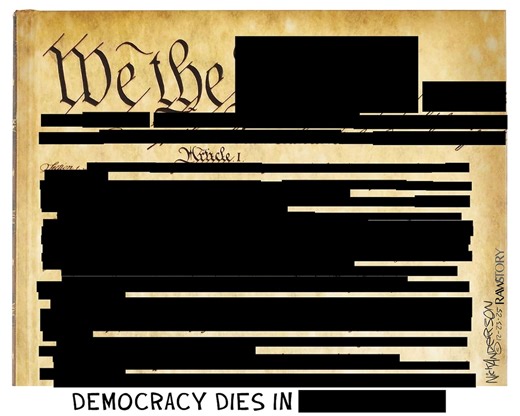 Editorial cartoons for Dec. 28, 2025: Epstein files redacted, CBS News controversy, Trump-Kennedy Center