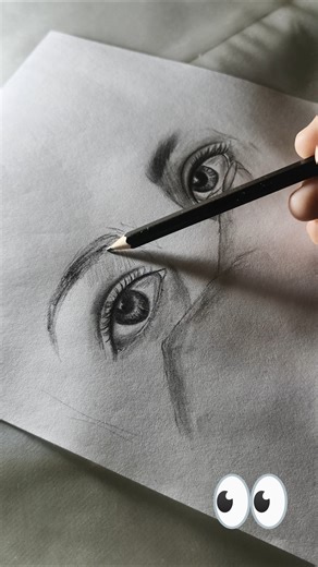 "Beautiful Masked Girl Eyes Drawing 🖤 | Realistic Pencil Sketch Tutorial" #sumitartstudio #shorts
