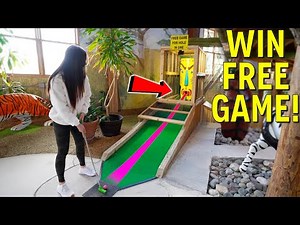 This is an Amazing Indoor Mini Golf Course! - Hole in One!