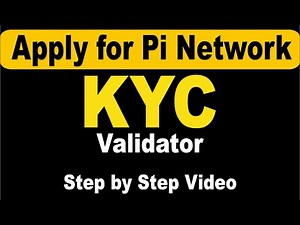 Apply for Pi Network KYC Validator. Step by Step Video