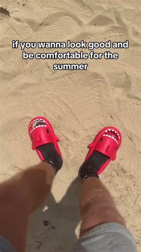 3 dollars is insane for these! #sharkslides #shark #slippers #slides #viral #trend #viralvideo #
