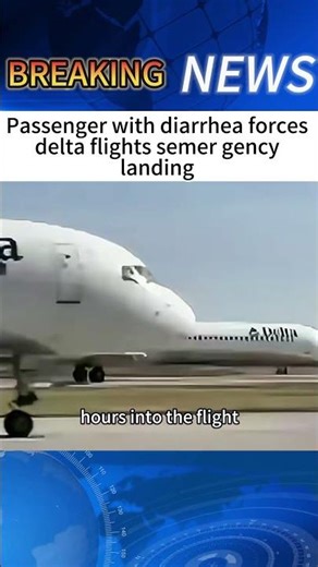 Passenger with diarrhea forces delta flights semer gency landing #news #breakingnews