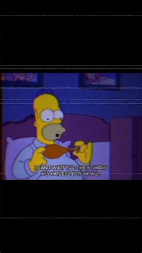Homero comiendo pollo The Simpsons 🍩🍗 #simpsons