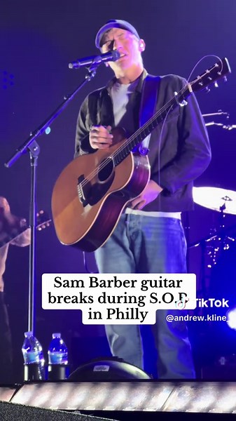 Sam Barber's Guitar Breaks in Philly Performance