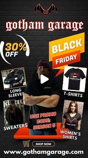 𝖌𝖔𝖙𝖍𝖆𝖒 𝖌𝖆𝖗𝖆𝖌𝖊 ᴼᶠᶠⁱᶜⁱᵃˡ on Instagram: "Check out our sale going on from now until Sunday! USE CODE: season 5 Stay tuned for season 5 on December 13th on Netflix 🎬 __________________________ Visit our website and check out our merchandise! (link in bio) __________________________ • • • • • • #carmastersrusttoriches #GothamGarage #Netflix #IMDb #custom #cars #auto #carsofinstagram #racing #instacar #MarkTowle #fabrication #amazingcars #oldcars #modifiedcars #carspotting #cars247 #carso