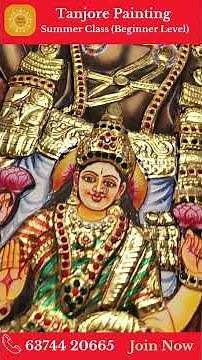Beginner Level Tanjore Painting Summer Class | Tanjore Painting Class
