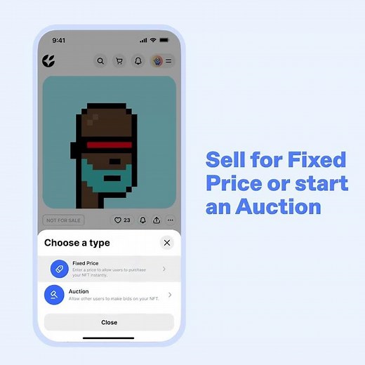 How to put an NFT up for sale?