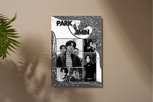 BTS Jimin Poster | Jimin Poster | Jimin Colourful Poster | BTS Wall Art | Digital Poster | Digital Download | Jimin Wall Art | Jimin Art | - Etsy