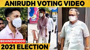🔴Rockstar Anirudh's Rocking Entry into Polling Booth🔥 | TN Election 2021 | Behindwoods