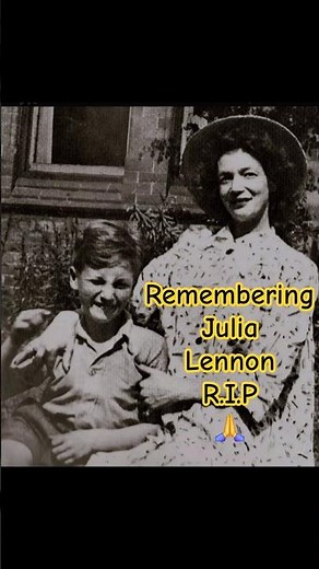 On This Day The mother of John Lennon was tragically knocked down & killed in 1958. Julia Lennon RIP