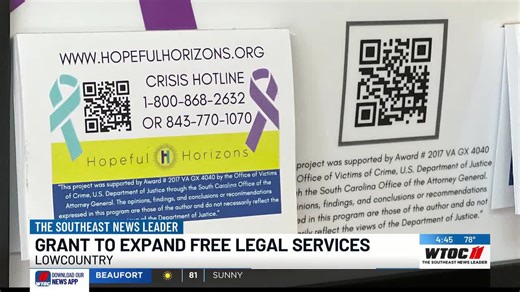 Grant to expand free legal services in the Lowcountry