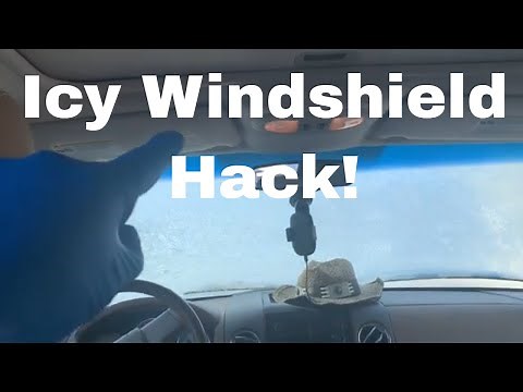 Visor Defrosting - fast way to melt an icy windshield