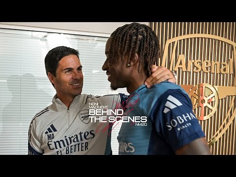 BEHIND THE SCENES | Noni Madueke's first day at The Arsenal ⚡️