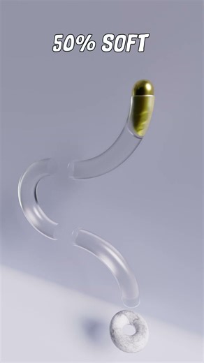 Soft Body Gold Capsule Simulation #3d #puzzle #satisfying