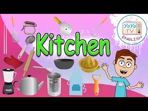 Kitchen vocabulary | utensils in the kitchen | kitchen words