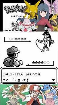 POKEMON RED - Gym Leader SABRINA (Saffron City Gym Battle) | Game Boy Gameplay