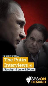 12K views · 67 reactions | It's the question on everyone's lips. Oscar-winning writer-director Oliver Stone's The Putin Interviews. Sunday, June 18th at 8:30pm only on SBS. | SBS Australia | Facebook