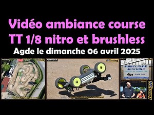 Video tour of the pits of the 1/8 nitro and brushless Buggy race organized in Agde on April 6, 2025