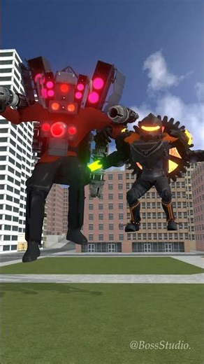 Baby Cameraman and Baby Speakerman are arguing about the power of Astro and Titan Speakerman