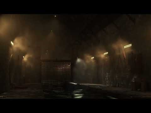 Underground Tunnel Ambience | Deep Mechanical Hum & Echoing Subterranean Atmosphere