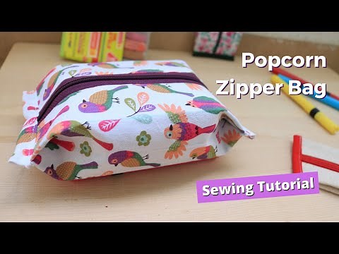Popcorn Pouch Tutorial / Expandable pouch DIY