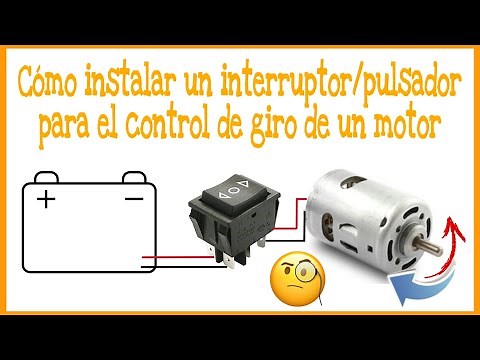 HOW TO INSTALL A SWITCH TO CONTROL THE ROTATION OF A MOTOR