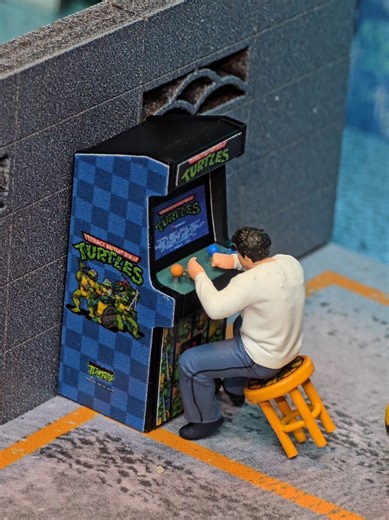 Mini Arcade Ninja Turtles Machine: A Perfect Fit for Diecast Cars