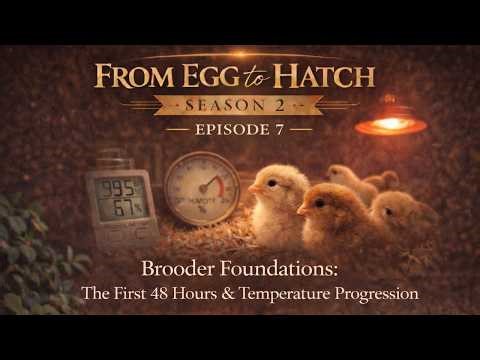 Brooder Foundations: First 48 Hours, Temperature & Heat Plates vs Lamps