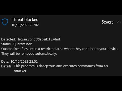 Trojan:Script/Sabsik.TE.A!ml removal guide